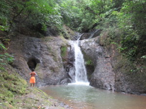 Costa rica waterfall up from Quebrada Ganado